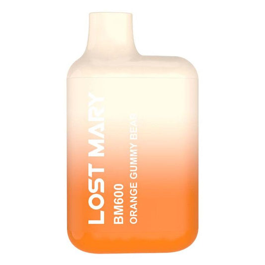 LOST MARY BM600 Disposable Vape - 20mg Orange Gummy Bear NEW FLAVOUR